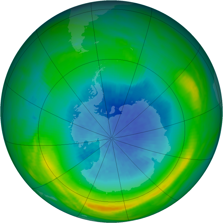 Ozone Map 1980-10-01